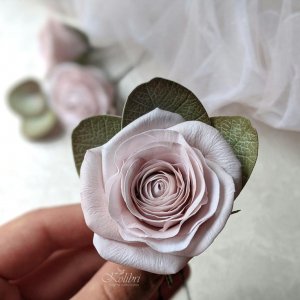 Робота Заколка для волосся з трояндою