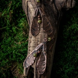 Работа Серьги "Крылатки"