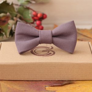 Работа Галстук-бабочка дымчато-лиловый