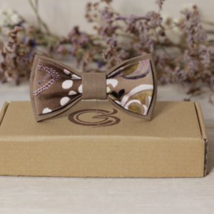 Робота Краватка-метелик капучіно «Акварель»