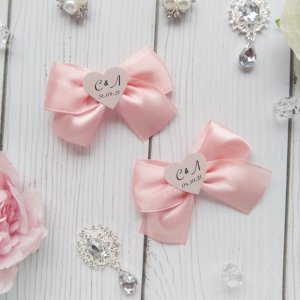 Работа Бутоньерки с инициалами и датой свадьбы арт. 0116