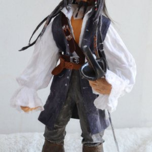 Робота Ватяна лялька "Капітан Джек Горобець"