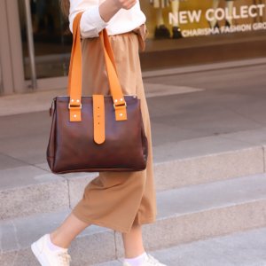 Робота Жіноча Шкіряна Сумка "TyBer" Шкіра Краст, колір Вишня