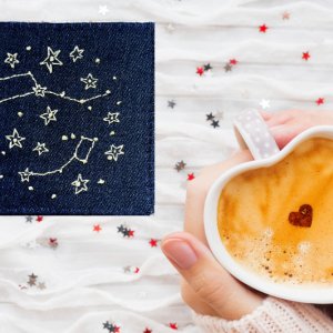 Робота Джинсовий підставка під гаряче "Сузір'я"