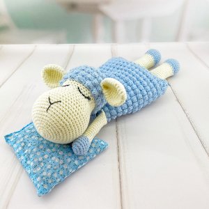 Робота Грілка-комфортер для малюка, овечка блакитна