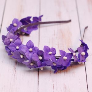 Робота Обруч ободок ручної роботи бузок