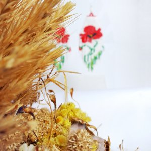 Работа Длинные серьги в стиле бохо,  мак