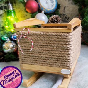 Работа новогодние сани