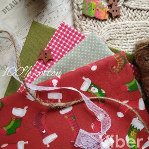 Робота Набір новорічного бавовни з 4 шт Чобіток на червоному