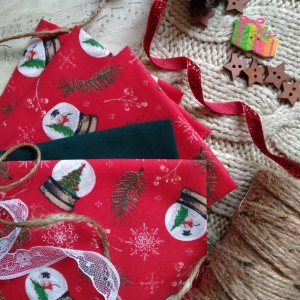 Робота Французька новорічна бабвовна Куля бажань на червоному