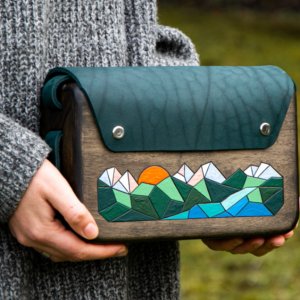 Робота Жіноча дерев’яна сумка “Обрій»