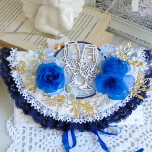 Робота Яскравий весільний конверт з келихами