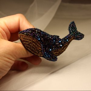 Работа Брошь "Кит"