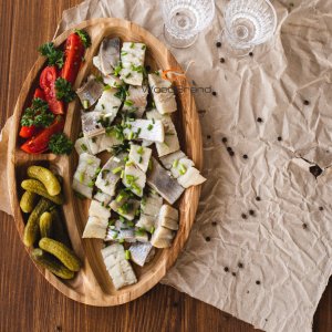 Робота Тарілка порційна овальна на 3 сегменти