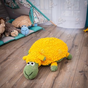 Работа Мягкая игрушка Барашек Свен Подушка Желтая