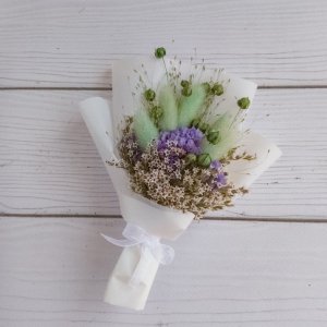 Работа БУКЕТ КОМПЛИМЕНТ, БОНБОНЬЕРКА ИЗ СУХОЦВЕТОВ АРТ. A9001