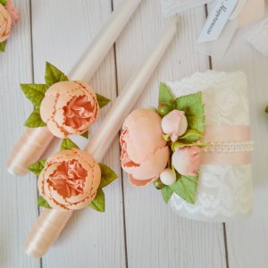 Работа НАБОР СВАДЕБНЫХ СВЕЧЕЙ ′СЕМЕЙНЫЙ ОЧАГ′ АРТ. 7018