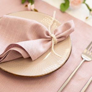 Робота Серветка лляна рожева