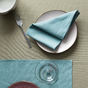 Робота Серветка лляна блакитна