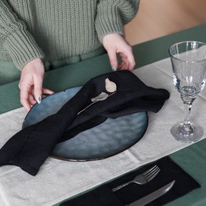 Робота Серветка лляна чорна