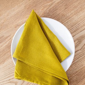 Робота Рушник з льону оливковий