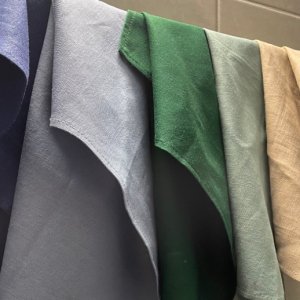 Робота Рушник з льону темно-зелений