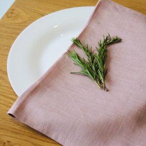 Робота Рушник з льону рожевий