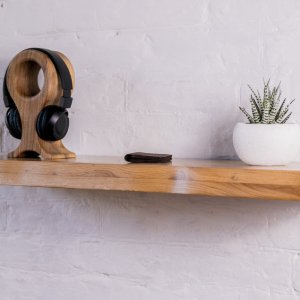 Робота Дерев'яна полиця прихованого монтажу з дуба з живим краєм