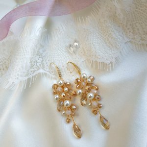 Работа Шикарные серьги на свадьбу, день рождения, новый год.