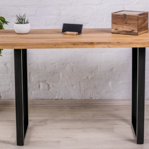 Робота Офісний стіл з деревини дуба з рівним краєм