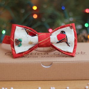 Работа Бабочка новогодняя "Снегири"