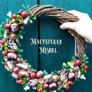 Работа Венок. Новогодний декор