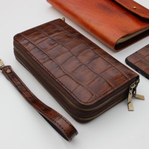 Работа Портмоне клатч на молнии . Кошелёк на молнии .