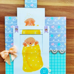 Робота Листівка слайдер "З новонародженим!"