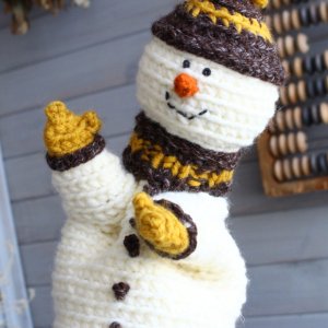 Работа Игрушка на руку снеговичок
