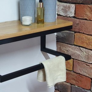 Работа Настенная полочка в ванную комнату в стиле лофт М