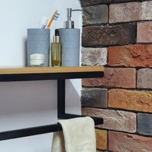 Работа Настенная полочка в ванную комнату в стиле лофт L