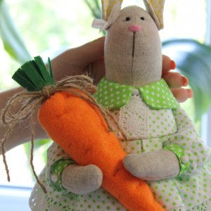 Работа Интерьерная Игрушка Зайка