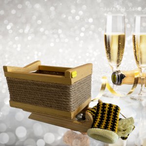 Робота Декоративні сани лафет під шампанське