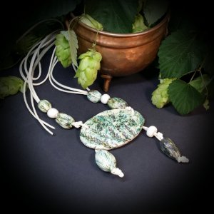 Робота Бохо кулон Бірюзове поле