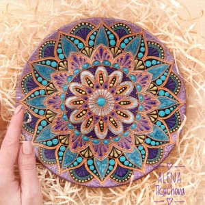 Робота декоративна тарілка Лаванда