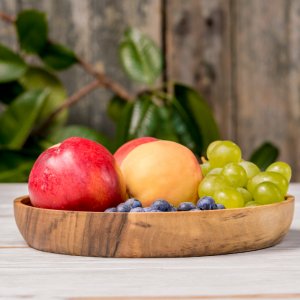 Робота Дерев'яна тарілка для подачі та приготування страв