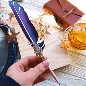 Работа "Ночное небо" Шариковая ручк