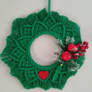 Работа Новогодний рождественский венок