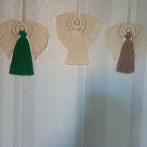 Работа Макраме подарок Ангелочки