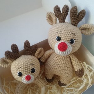 Работа Подарочный набор для детей. Погремушка + игрушка олень