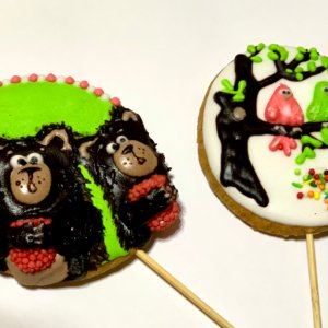 Работа Медово-имбирные  2d пряники на палочке