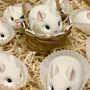 Работа Зефирные зайчики