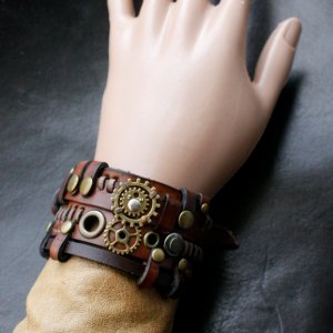 Работа кожаный браслет 73