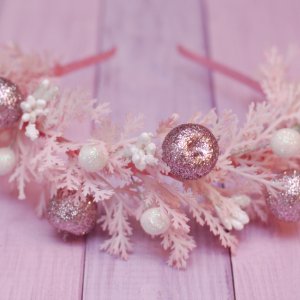 Робота Новорічний обруч рожевий обідок